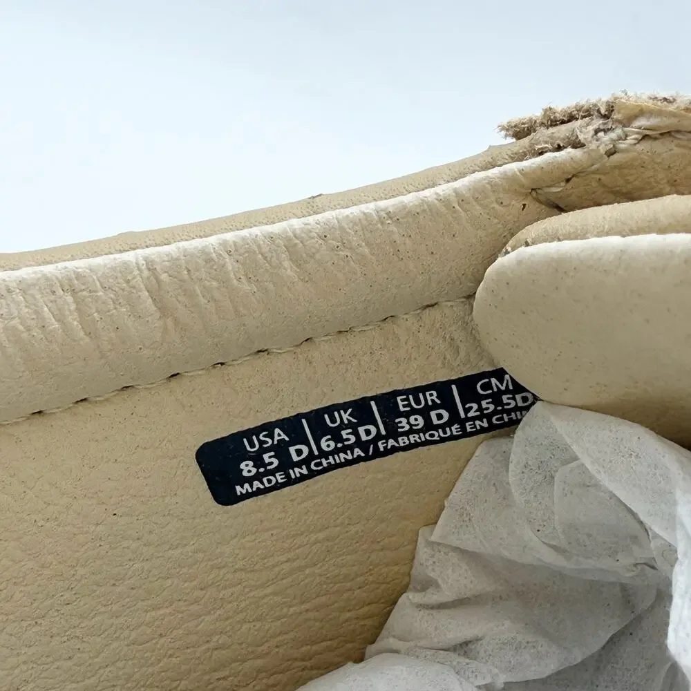 Spenco Womens Cambridge Low Sneaker US 8.5 Wide EU 39 Tan Leather EUC